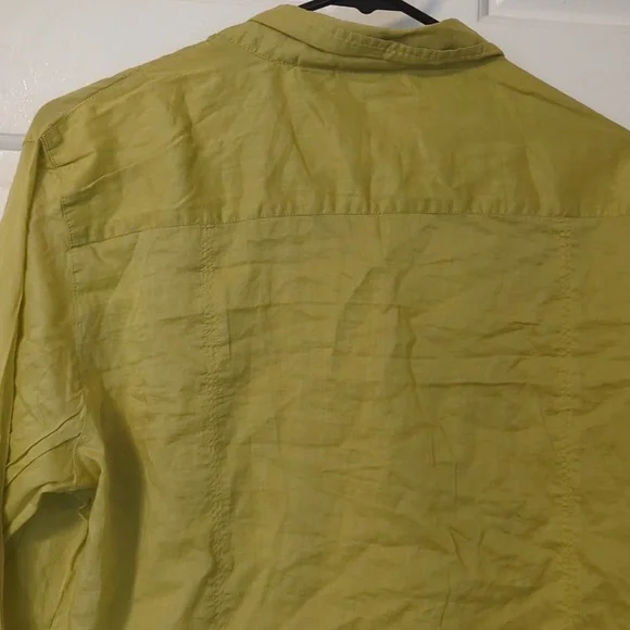 Chico's woman's button down size 2 army green - Picture 5 of 5